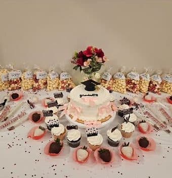 The dessert table