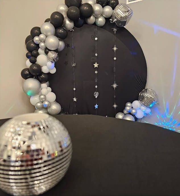Sixty, in black and silver